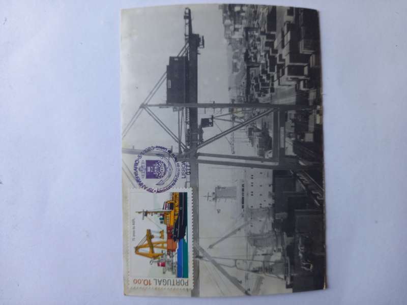 Postcard 75th anniversary of Portuguese harbour