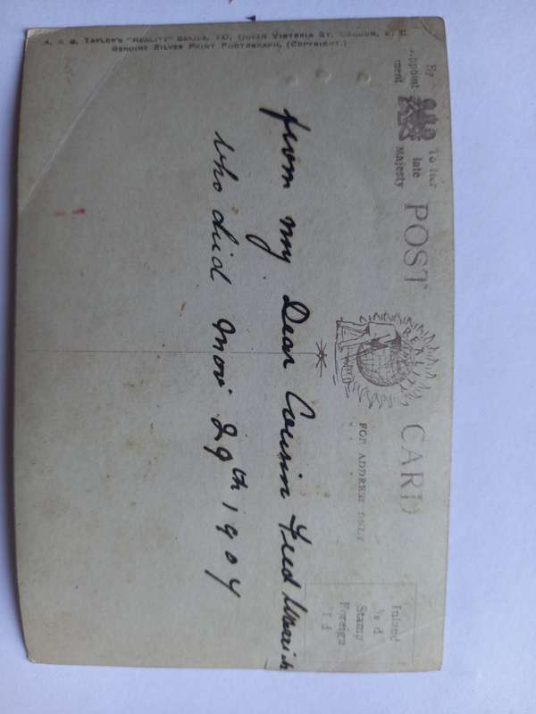Vintage greeting card 1907