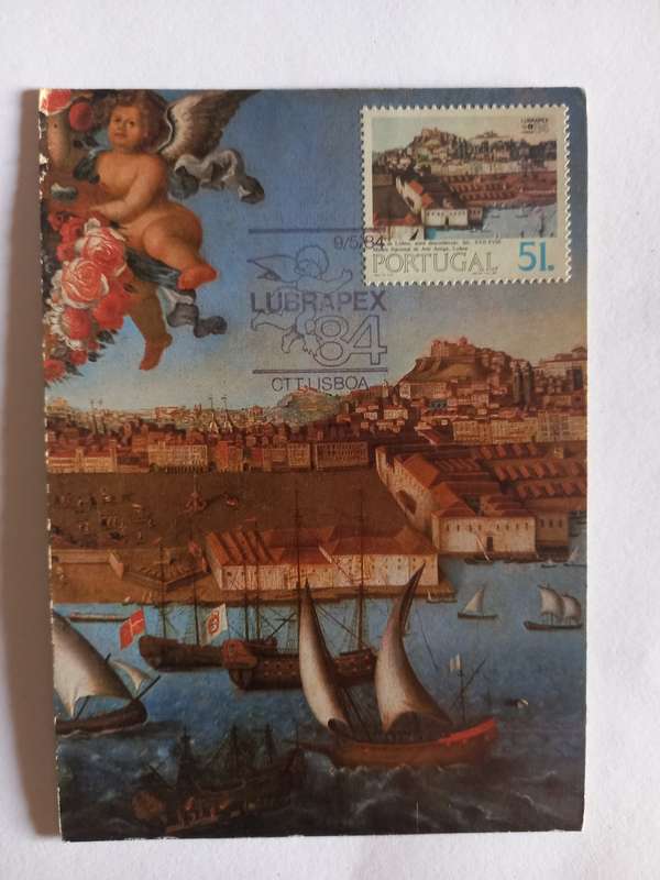 Postcard Portugal harbour