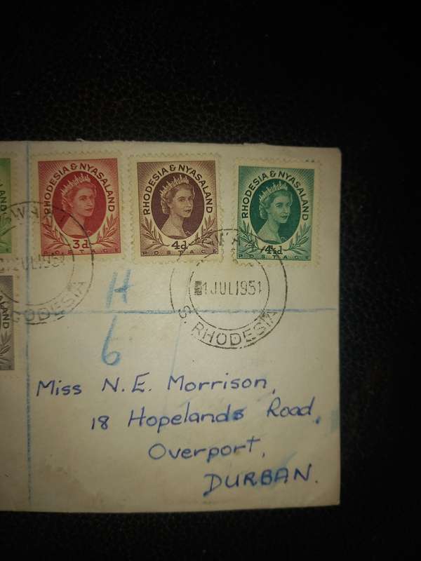 1st day cover 1951 July 1st Gwaai Rhodesia