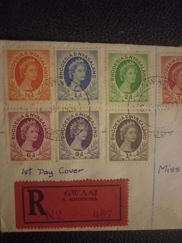 1st day cover 1951 July 1st Gwaai Rhodesia