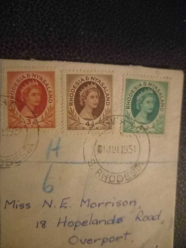 1st day cover 1951 July 1st Gwaai Rhodesia