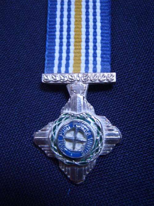S.A. Police Cross for Bravery (Silver) Miniature