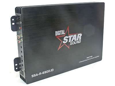 Starsound SSA-R-6900.1D RAPTER 1000watt rms mono-block amplifier