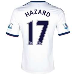 CHELSEA 13/14 AWAY !!! HAZARD ! SIZE : MEDIUM !! WITH BPL BADGES !!!!
