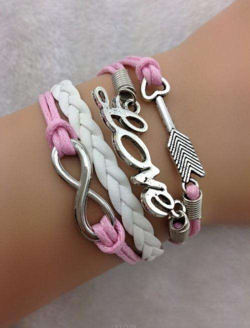 Bracelet- Arrow, love and infinity