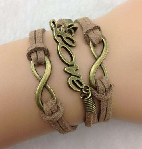 Bracelet-Infinity and love charm