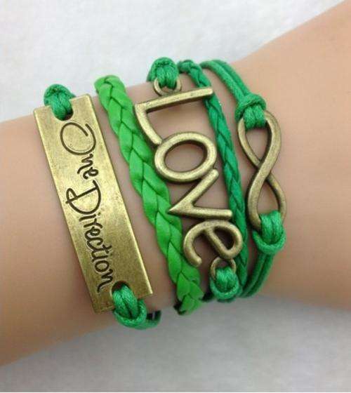 Bracelet- -One direction, love and infinity Charm