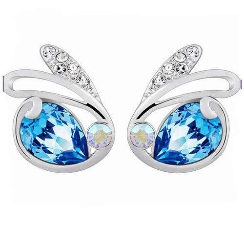 925 STERLING SILVER BUNNY EARING WITH GENUINE SWAROVSKI ELEMENTS