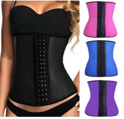 Latex 9 steel bone 3 LAYER LATEX CORE  Under Bust *WAIST TRAINING VEST* corset XS,S,M,L,XL,2XL to 6X
