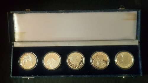 "Big Five" set of 5 1oz .999 silver coins.