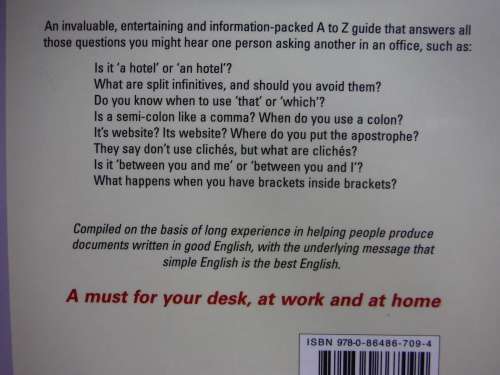 What Not to Write : A Guide to the Dos and Don'ts of Good English