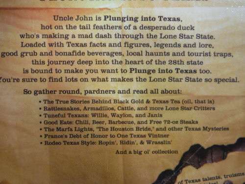 Uncle John`s Bathroom Reader : Plunges into Texas (SOFTCOVER)