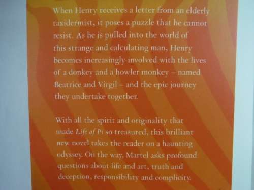 Beatrice and Virgil - Yann Martel