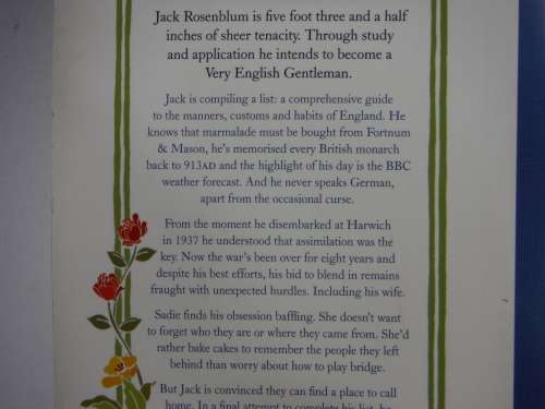 Mr Rosenblum List or Friendly Guidance for the Aspiring Englishman - Natasha Solomons