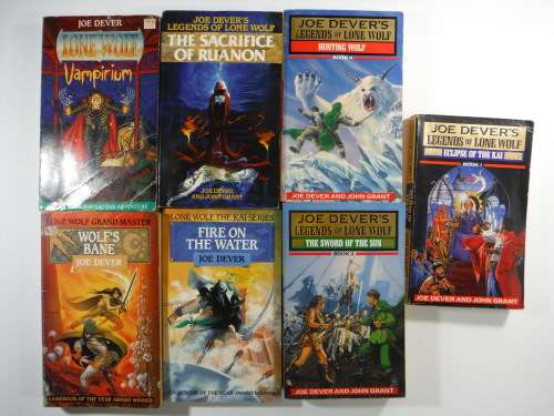 A Random Lot of 7 Joe Dever : Lone Wolf Novels and Game Books