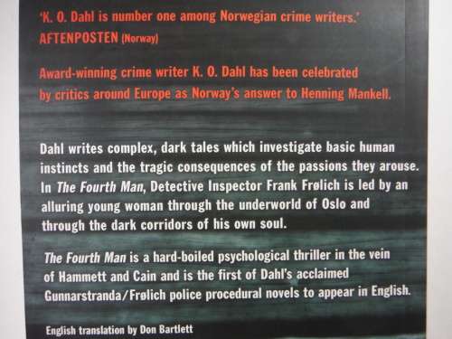 The Fourth Man - Paperback - K.O. Dahl