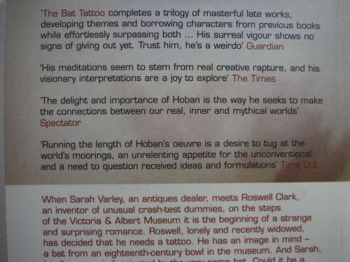 The Bat Tattoo - Paperback - Russell Hoban