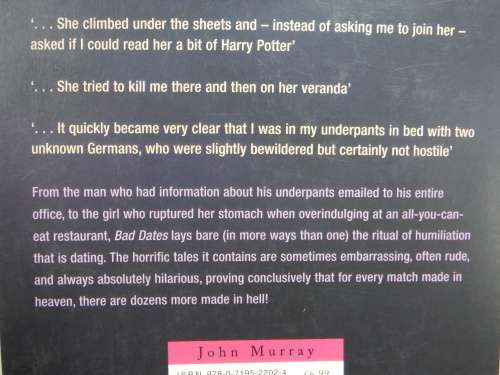 Bad Dates : True Tales from Single Life - Paperback - Sam Jordison