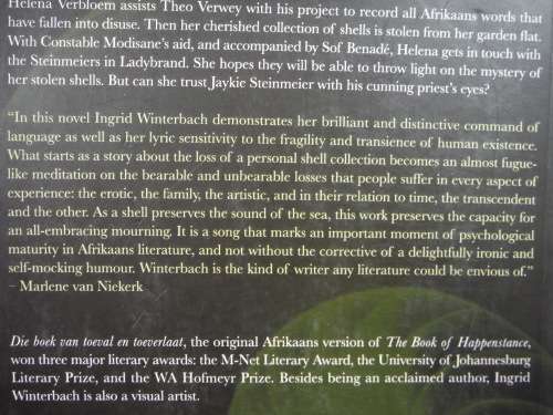 The Book Of Happentsance - Ingrid Winterbach