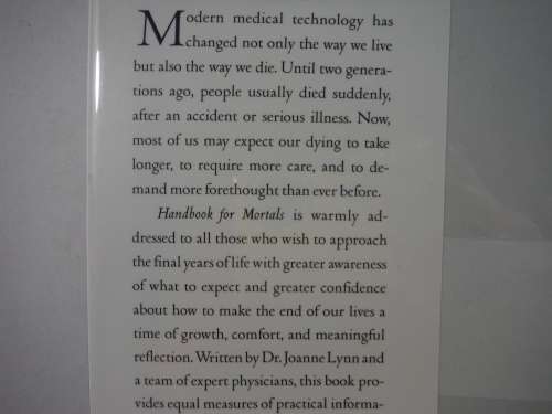 Handbook for Mortals - Hardcover - Joanne Lynn