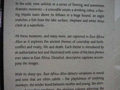 East Africa Alive by Duncan Willetts and John Dawson