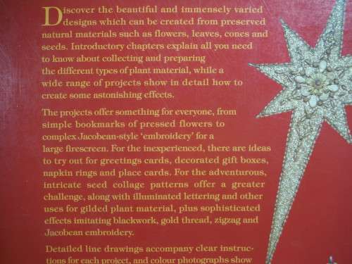 Collage from Seeds, Leaves  and Flowers by Joan Carver