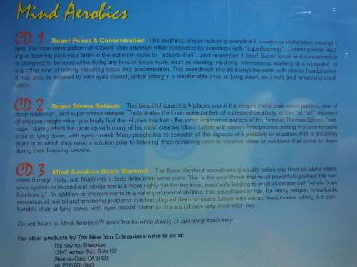 CD - Mind Aerobics - The New You Enterprises (3CD) Improving The quality of Your Life CD