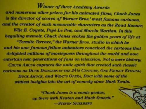 Chuck Amuck: The Life and Times of an Animated Cartoonist by Chuck Jones (HARDCOVER)