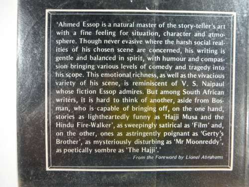 The Hajji and other Stories by Ahmed Essop.
