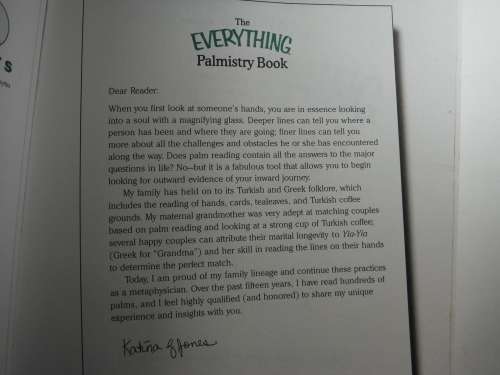 The Everything Palmistry Book- Katina Z. Jones