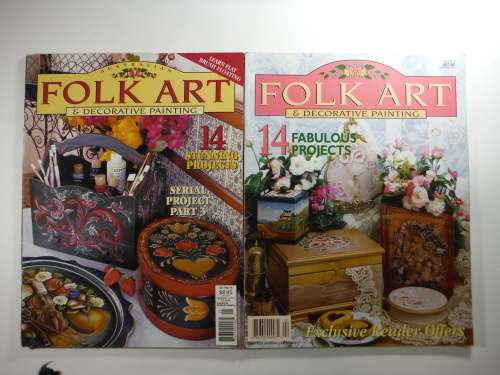 2 Folk Art and Decorative Painting Magazines