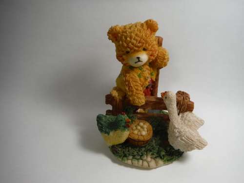 Farmer Bear Ornament
