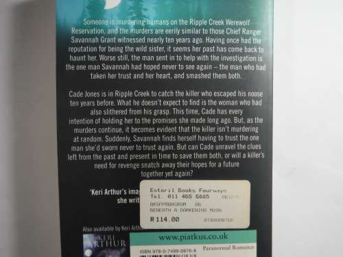 Keri  Arthur - Beneat A Darkening Moon (SOFTCOVER)