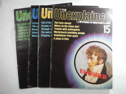 The Unexplained: Mysteries of Mind Space and Time Magazine( Lot of 4)