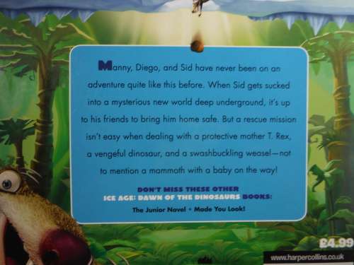 Ice Age 3 Dawn of the Dinosaurs: The Movie Story Book ( 5+ age group)