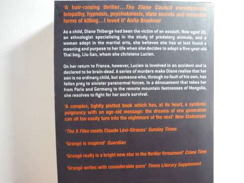 The Stone Council by Jean- Christophe Grange (SOFTCOVER)