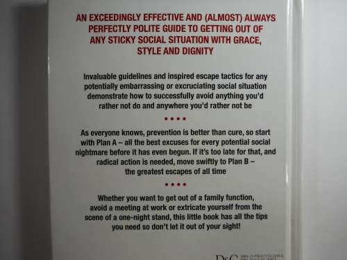 Get Me Out Of Here: Exit Stratgies For All Social Occasions - David Jacobson (HARDCOVER)