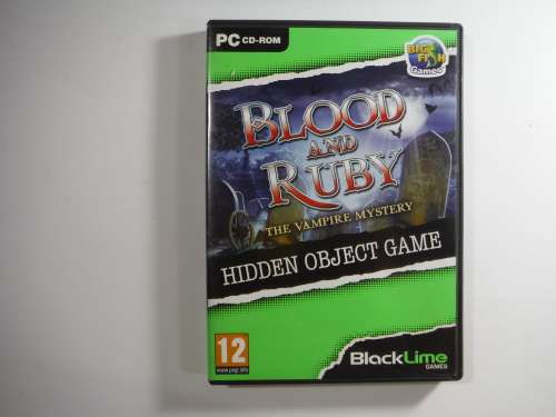 Blood and Ruby : The Vampire  Mystery ( Hidden Object Game)  PC CD-ROM (UNTESTED GAME)