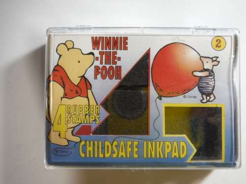 Winnie The Pooh: Childsafe Inkpad (4 Rubber Stamps)