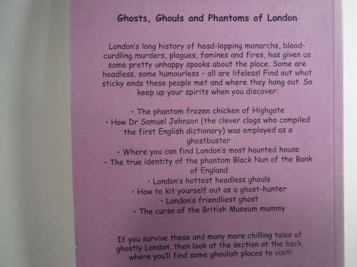 Ghost, Chouls and Phantoms of London - Paperback - Travis Elborough