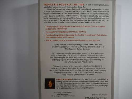 LieSpotting: Proven Techniques To Detect Deception - Pamela Meyer
