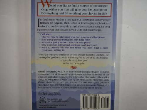 Confidence: Finding It and Living It - Softcover - Barbara De Angelis, Phd