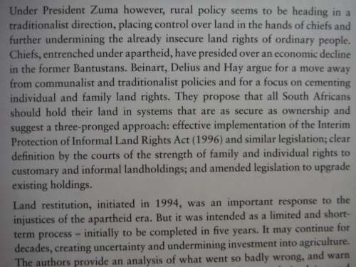 Rights To Land: A Guide to Tenure Upgrading and Restitution In South Africa - William Beinart