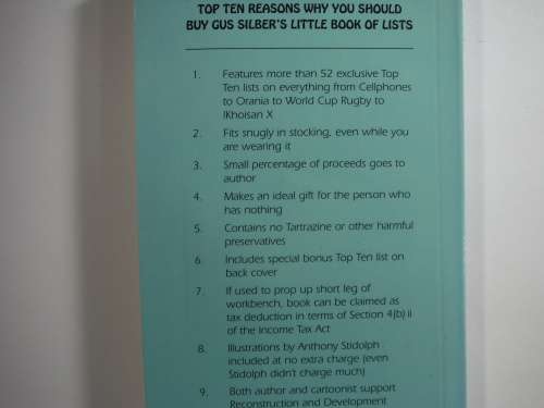 Little Book of Lists - Paperback - Gus Silber