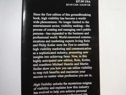 High Visibility - Irving Rein, Philip Kotler, Michael Hamlin and Martin Stoller