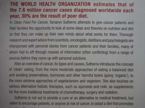 Clean Food For Cancer by Tamaryn Sutherns (SOFTCOVER)