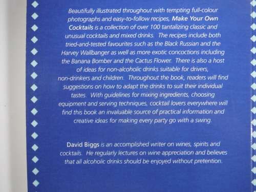 Make Your Own Cocktails- David Biggs