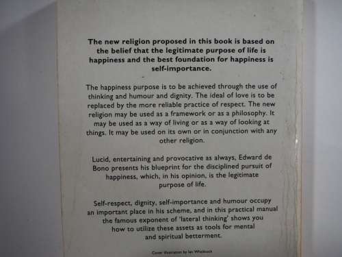 The Happiness Purpose -Edward de Bono