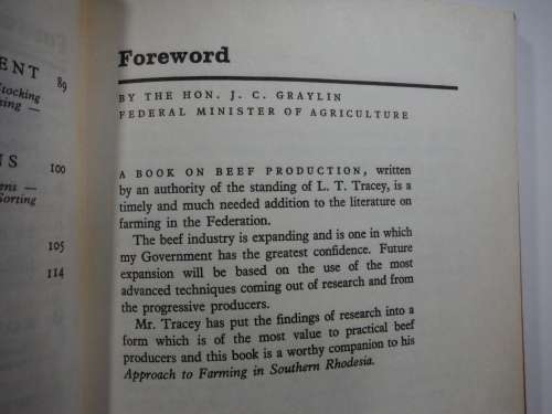 Beef on Ranch and Farm - L.T. Tracey - Published in 1963